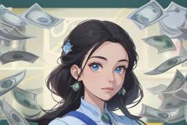 女人贴钱给男人（女的给男的钱）